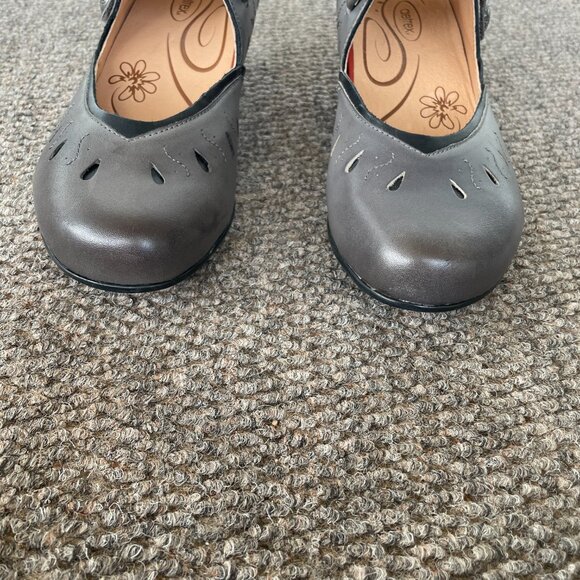 NIB Women's AETREX Rachel Mary Jane Shoes 9.5 Grey - Picture 6 of 11